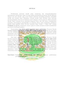 Penerapan Asas Asas Pembentukan Peraturan Perundang Undangan Dalam Pembentukan Peraturan Daerah Provinsi Sumatera Barat Nomor 3 Tahun 2007 Tentang Pendidikan Al Qur An Eskripsi Universitas Andalas